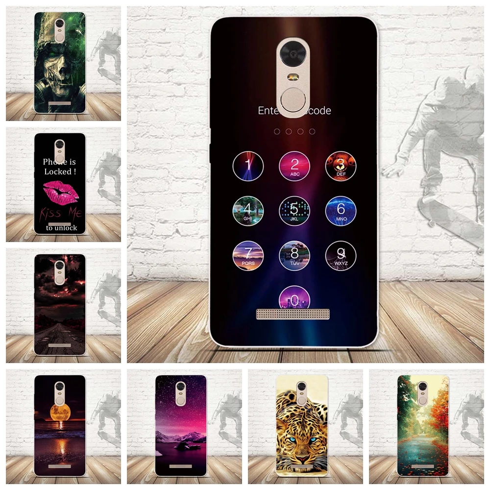 Мягкий силиконовый чехол с 3d-рисунком защитный для сотового телефона Xiaomi Redmi Note 3