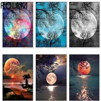 diy diamond painting full square drill moon rhinestones pictures diamond embroidery sale scenic cross stitch gift new arrivals