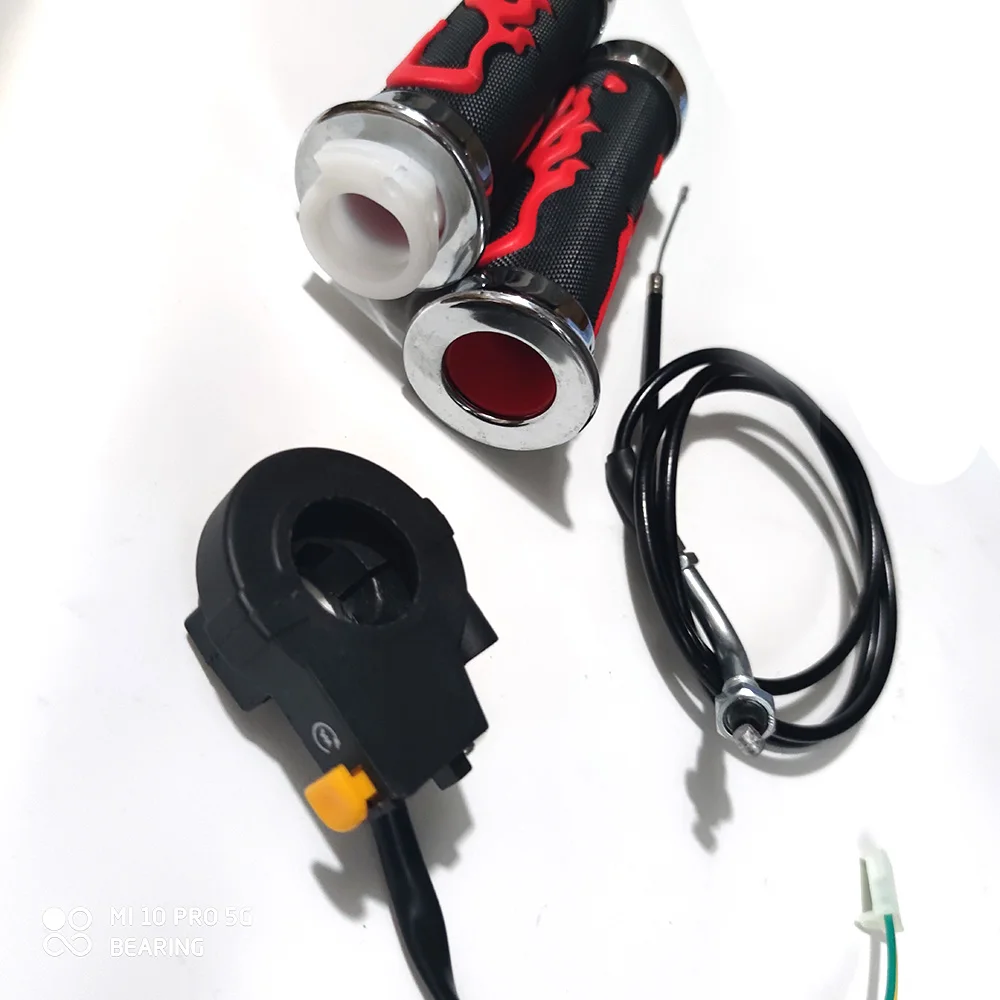 Ручка с тросом дроссельной заслонки выключатель для 2-тактного 49cc 50cc 60cc 66cc 80cc