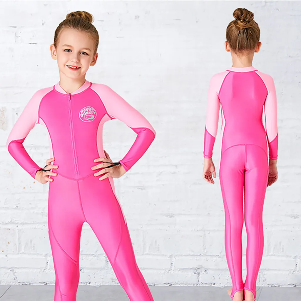 Детский костюм для дайвинга детский цельный гидрокостюм мальчиков и девочек
