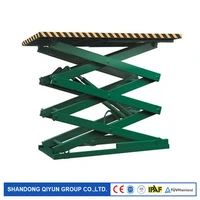 qiyun ce iso electric fixed hydraulic stationary scissor lift platform lift with high quality