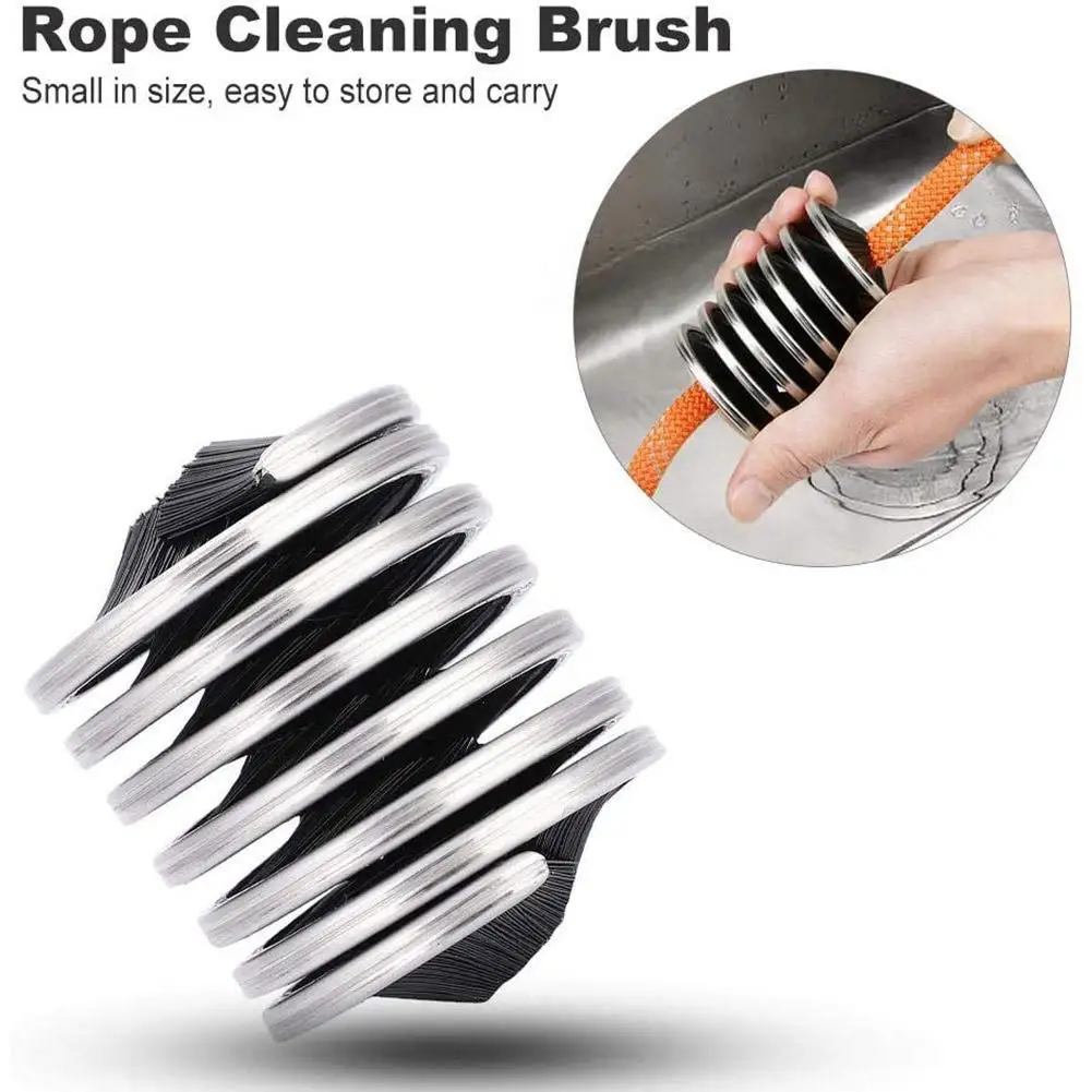 

Portable Rope Cleaning Brush Lightweight Rock Hiking Caving Ropes Washing Brushes Outdoor Climbing Tool Accessories