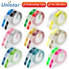 Unsitar, 1 рулон 3D лента с тиснением, совместимый с принтер для этикеток Dymo лентами Type-Emachine 9 мм, разные цвета для Dymo 1880, 1610, 12965