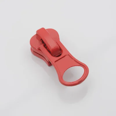 Red Meetee 20 шт 5# Смола молния голова Толстая карамельный цвет молния тянуть слайдер DIY ремонт подушки одеяло сумки для кровати швейная одежда ZT005 - Цвет: Red