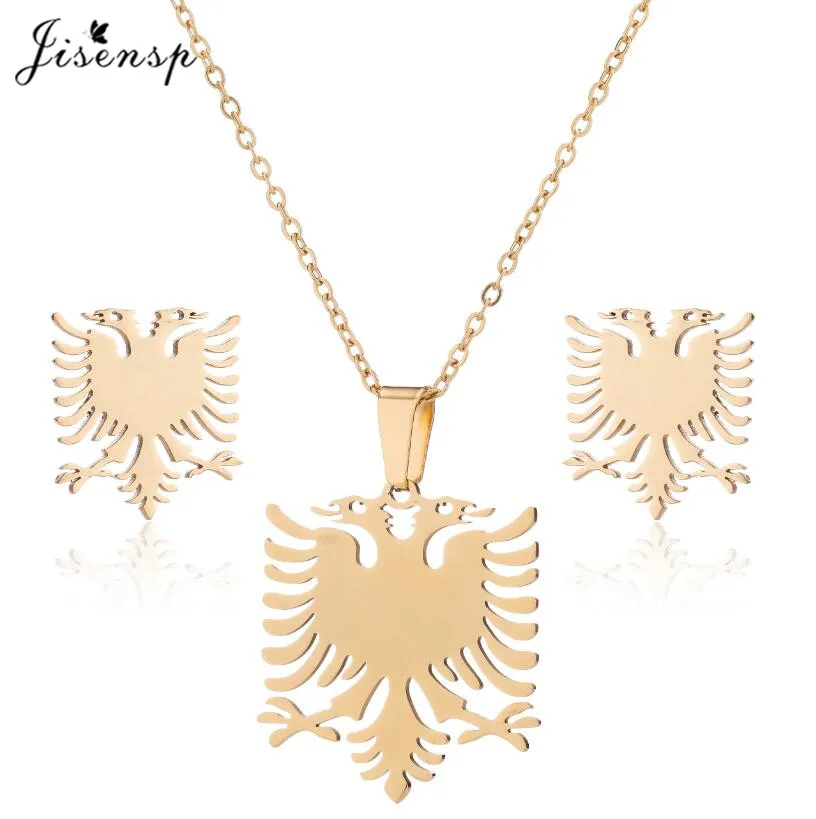 Ювелирный Комплект из колье и серёг с кулоном |