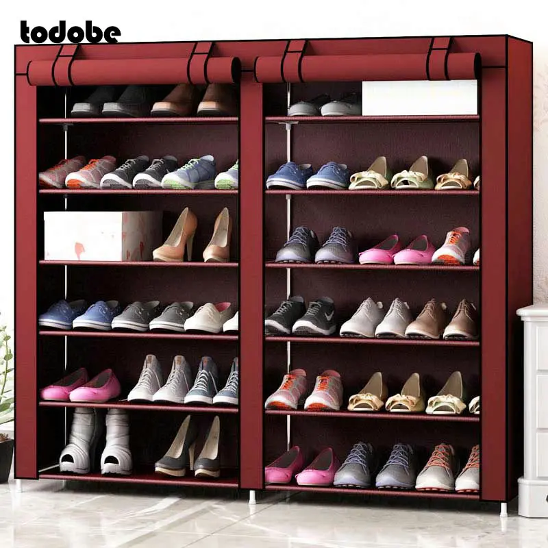 Простой обувной стеллаж 37 дюймов сделай сам Компактный органайзер для хранения