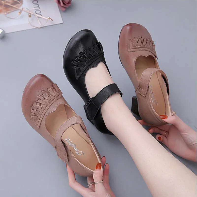 

Women Flats Summer Women Genuine Leather Shoes With Low Heels Slip On Casual Flat Shoes Women Loafers Soft Nurse Ballerina Shoes