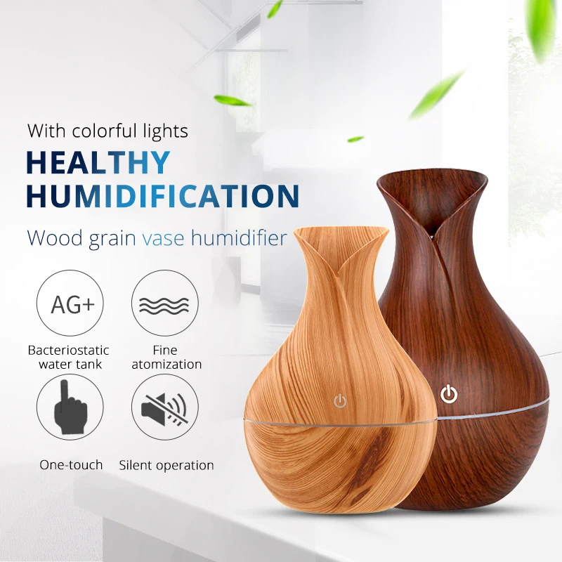 USB Электрический аромадиффузор деревянный ультразвуковой увлажнитель воздуха
