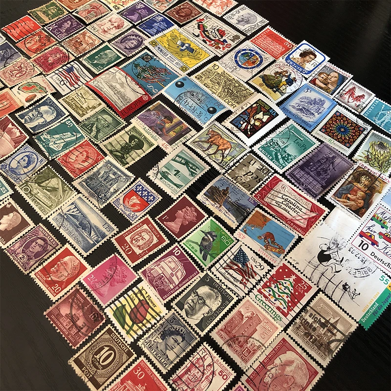 100 / 200 шт/партия разные Почтовые марки из мира смешанные комплектов/партия б/у со