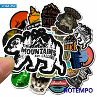 50pcs outdoor wild camping adventure climbing travel landscape waterproof stickers for phone laptop bike motorcycle car sticker