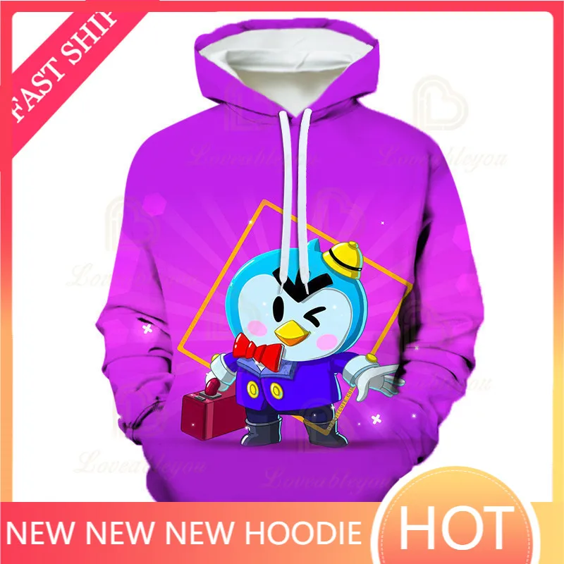 

3d Jacket Boys Girls Tops Browlers Kids Hoodie Mr.P and Shooting Star, Game Sweatshirt Baby Clothes Shoot Shark MAX Child Wear