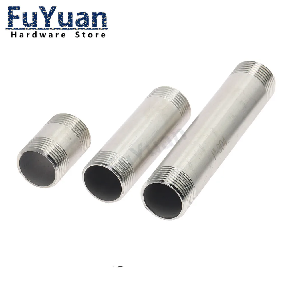 

1pcs SS 304 Stainless Steel Pipe Fittings 1/8" 1/4" 3/8" 1/2" 3/4" 1" 1-1/4" 1-1/2" Male Thread Water Connection Adapter