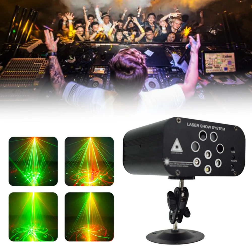 

RGB 128 Patterns Projector DJ Laser Light stage Lighting Effects Stage Lighting Show for Home Party KTV DJ Dance Floor wedding