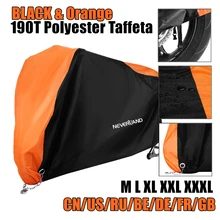 190T Orange Dust UV Rain Water Proof Motorcycle Cover Protector Motors Dirt Bike Scooter Covers M L XL XXL XXXL D35