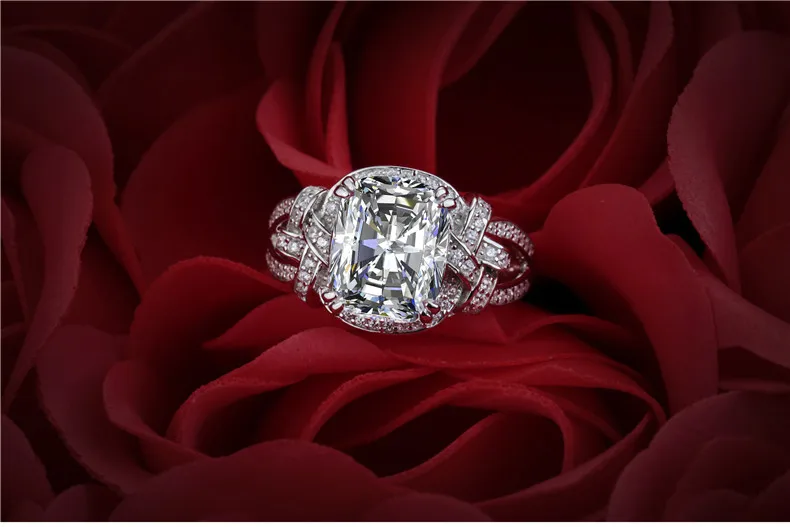 Oh My God So beautiful не поддельные круглые огранки S925 Серебряное кольцо SONA бриллиантовый солитер прекрасное кольцо уникальное обручальное