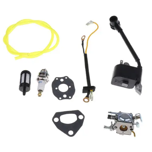 

Carburetor Kit For Husqvarna 36 41 136 137 Home Garden Chainsaw Fuel Hose Parts