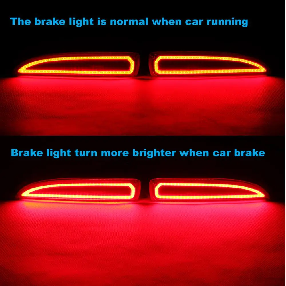Светодиодный задний бампер Аварийные огни автомобиля фонарь стоп-сигнала