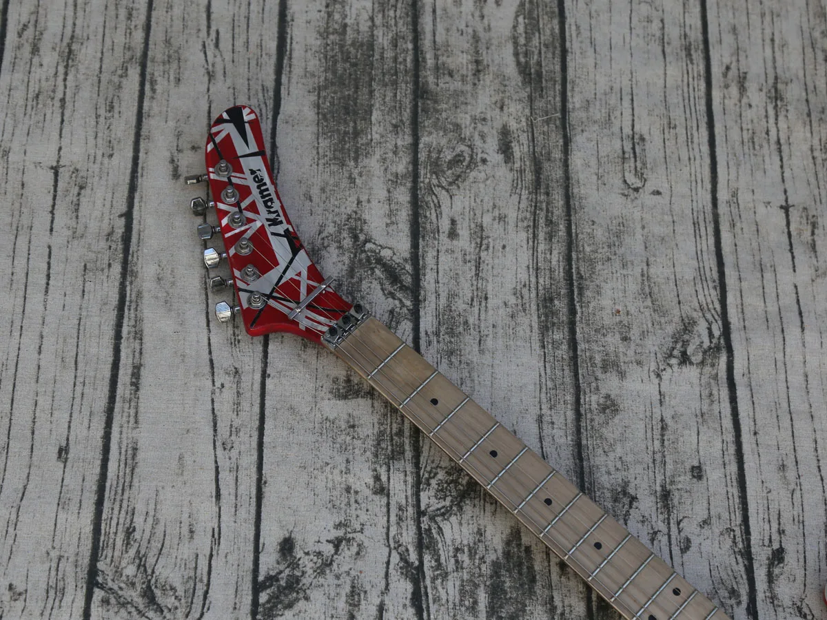 Старый Эдвард Эдди Ван Хален Тяжелая реликтовая полосатая Френки электрическая