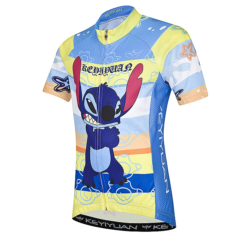 Детский комплект велосипедной одежды KEYIYUAN футболка с коротким рукавом для