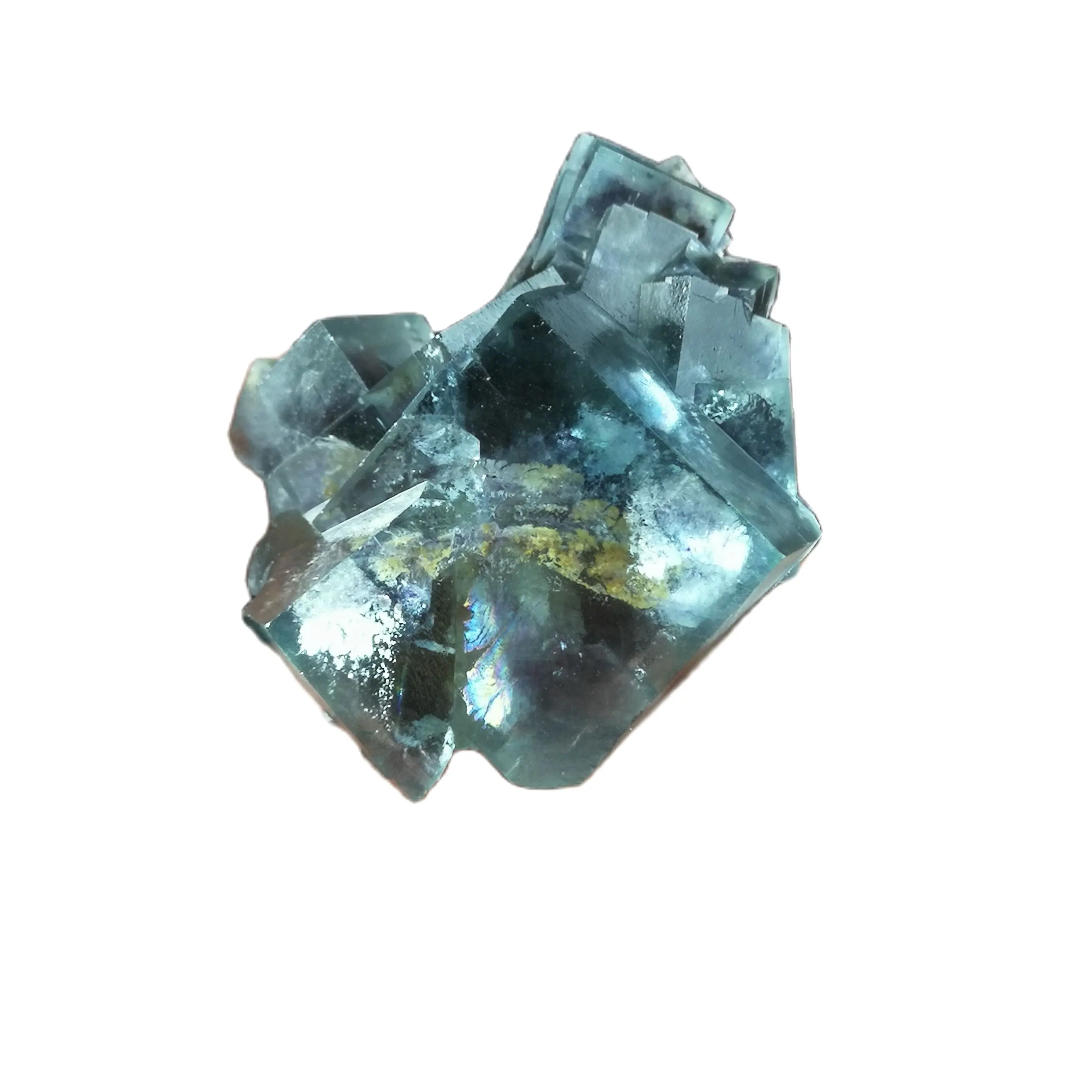 

32.8gNatural dark purple interior fluorite mineral specimens, home furnishings