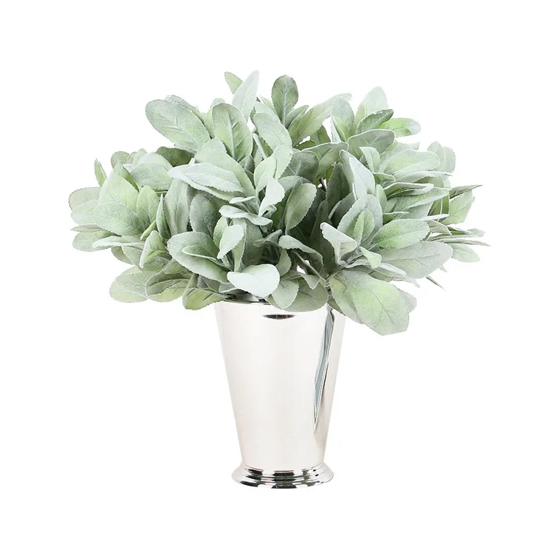 Высококачественный искусственный цветочный Рисунок с газонная трава листья