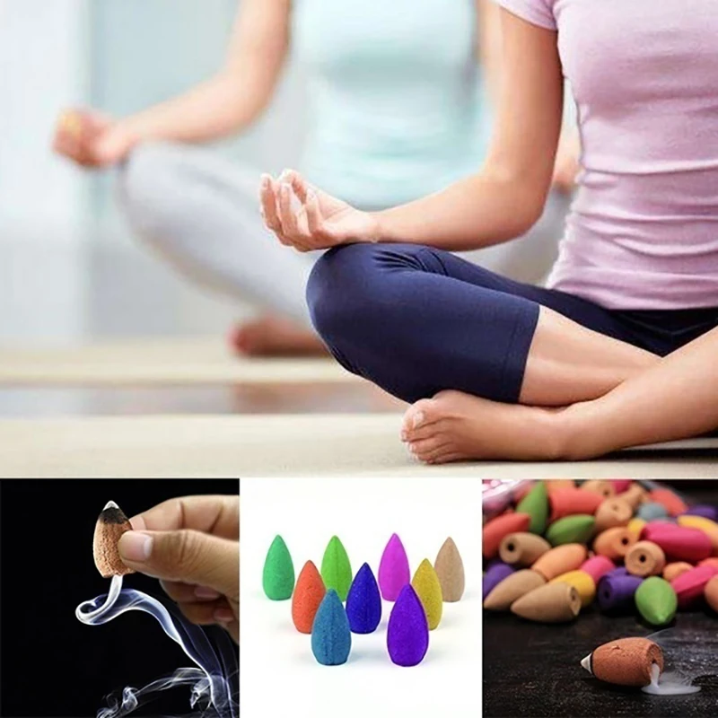 

Living Room Decoration Holiday Gifts Incenser Holder Aromatherapy Ornament Indoor Waterfall Smoke Incense Burner