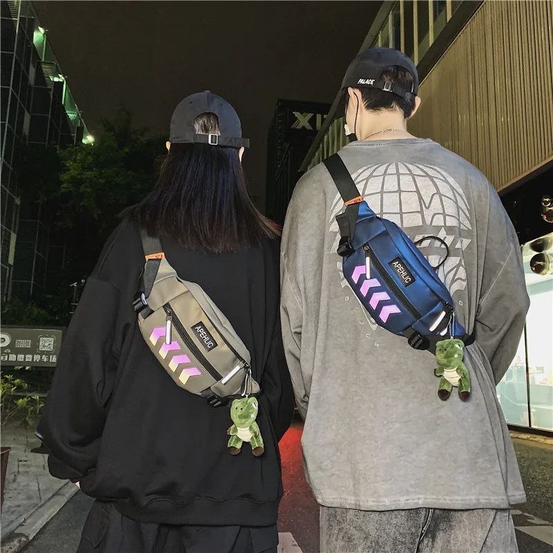 

Waterproof Man Waist Bag Fashion Chest Pack Outdoor Sports Crossbody Casual Travel Male Bum Belt Bag Functional Messenger Bag