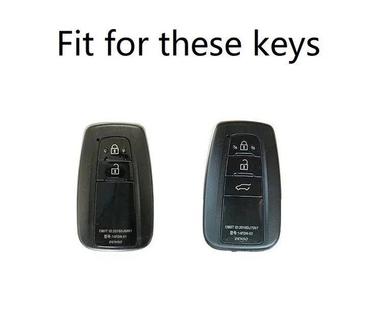 

Zinc alloy fob remote car key cover case for Toyota Camry Corolla CHR Prado RAV4 Prius 2 3 buttons car styling key bag shell