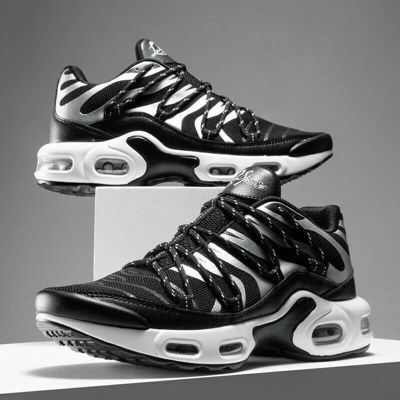 

Mens Air Shock Absorbing Running Trainers Jogging Casual Walking Sports Shoes UK