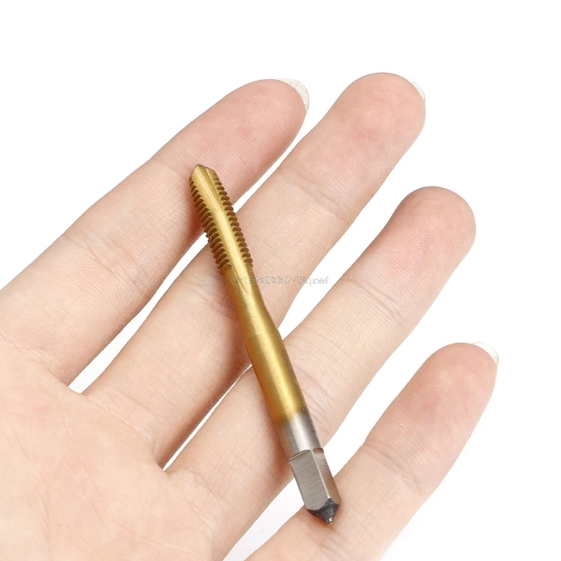 

1Pc M2/M2.5/M3/M3.5/M4/M5/M6 HSS Metric Straight Flute Thread Screw Tap Plug Tap Hand Cutting Tools