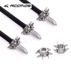 12 шт. 23 гр нержавеющая сталь 8 лап дзюдо стрелы ID 6,2 мм стрелы мишень советы по пунктам стрельба из лука охота наконечники стрелы аксессуары