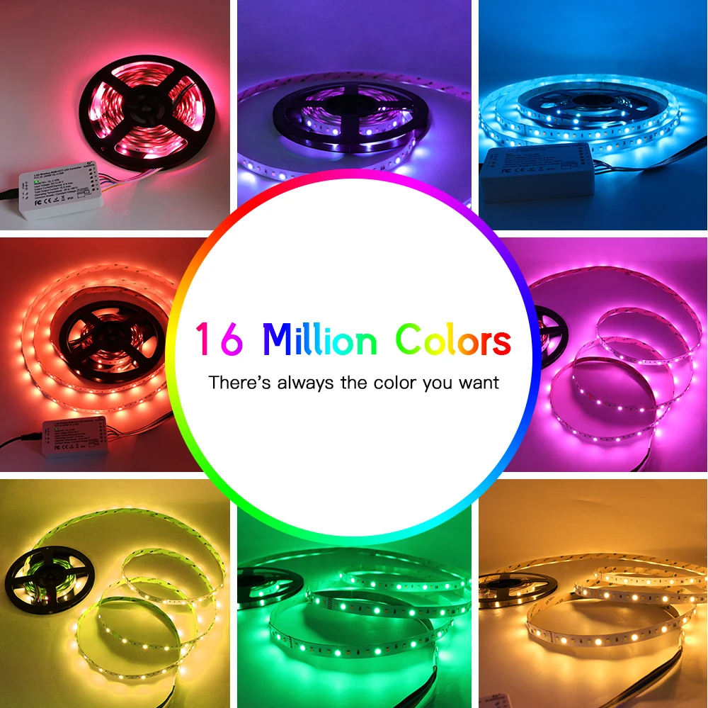 G светодиодный OPTO RGB + CCT полосы светильник WW/CW DC24V 5 метров IP65 Водонепроницаемый IP20