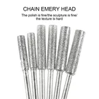 Алмазное покрытие цилиндрические жернова 4,04,85,5 мм точилка для бензопилы Алмазная пилка цепная заточка резьба шлифовальные инструменты