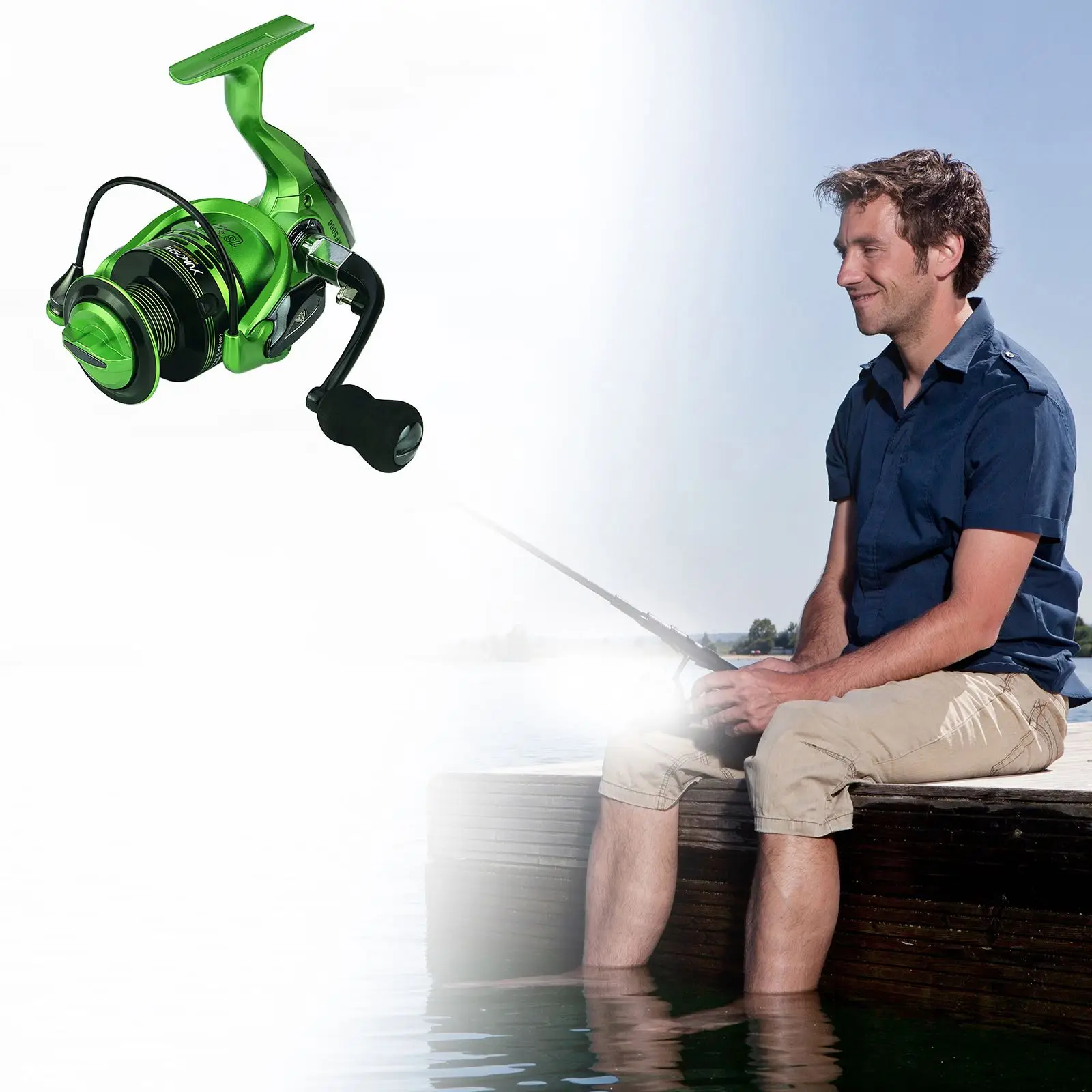 

Рыболовная катушка, стандартное спиннинговое колесо для морской рыбалки, для ловли карпа, переносная и прочная рыболовная кормушка, портат...