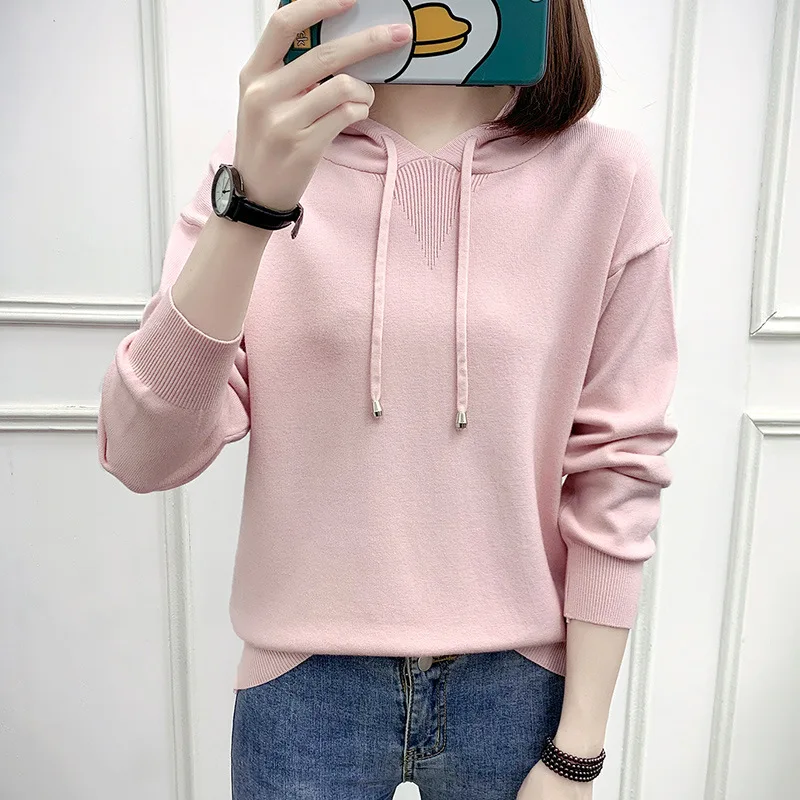 

Women 2020 Long Sleeve Knitted Women Sweaters And Pullovers Female Jumper Tricot white