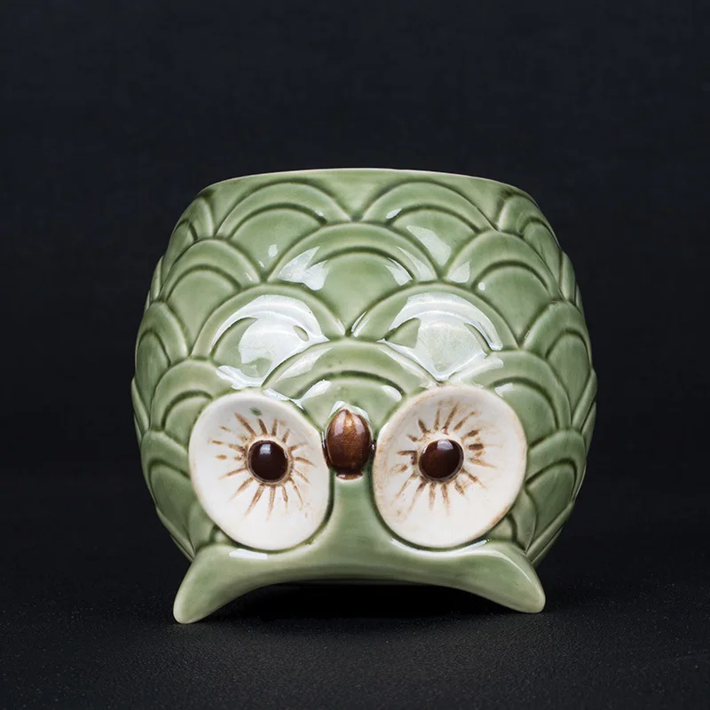 3D Керамическая Ночная чашка с изображением совы для гавайской маори пляжа бара