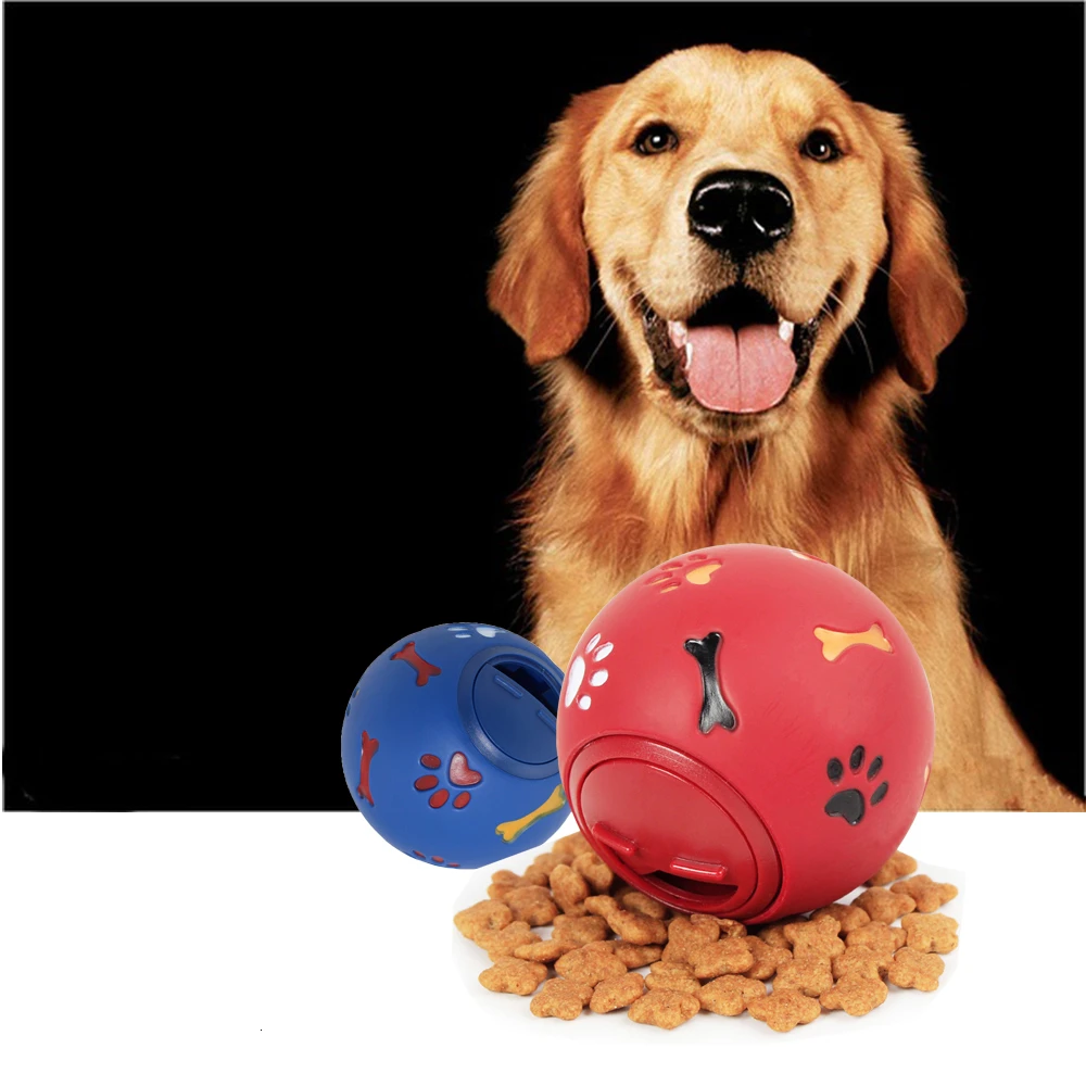 Игрушка для домашних питомцев мяч из натурального каучука утечки еды маленьких и
