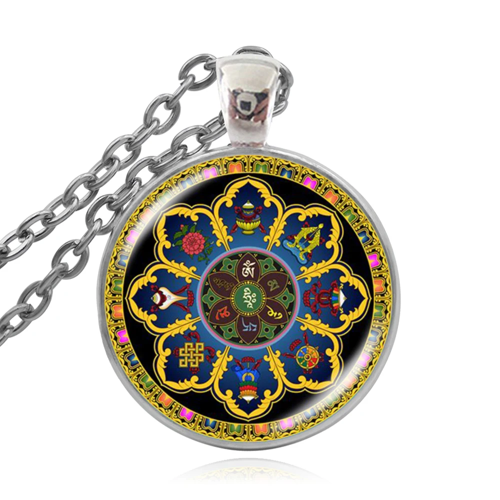 Стеклянная подвеска KARAIRIS в виде купола духовное ожерелье тибетская буддистская