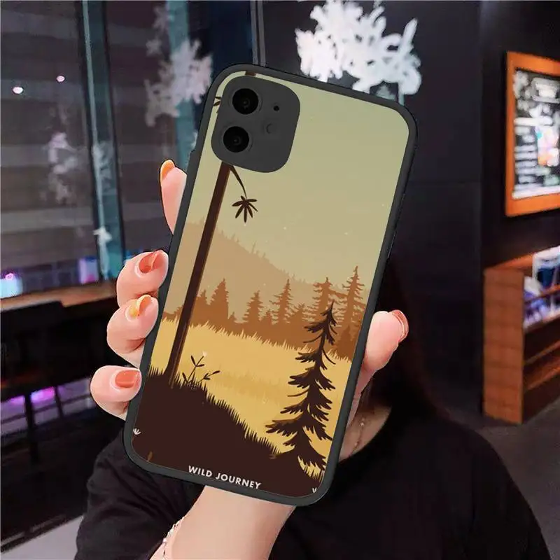 

Meditation App Wild Journey Phone Cases Matte Transparent for iPhone 7 8 11 12 s mini pro X XS XR MAX Plus Soft Silicone shell