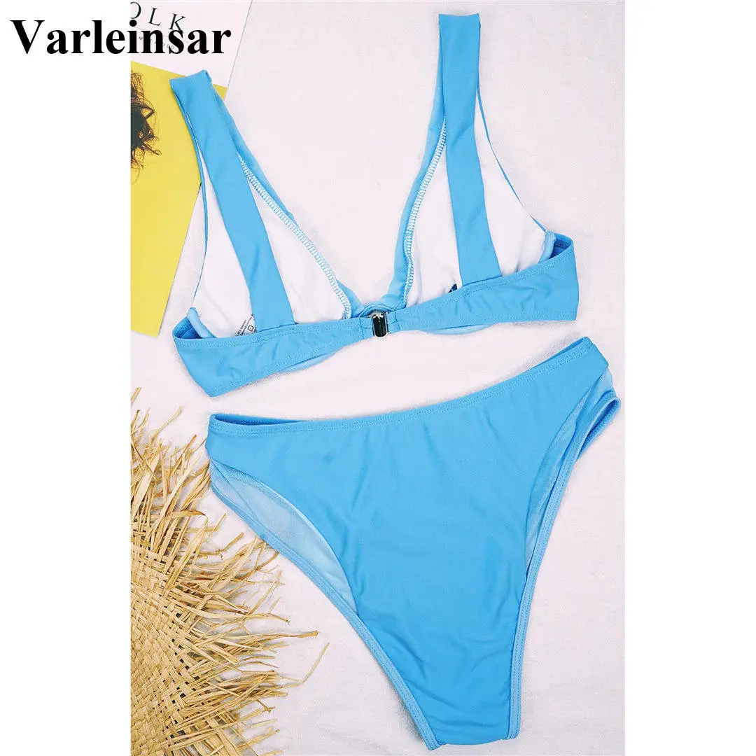Новинка сексуальное бикини с подкладкой и высокой талией 2020 женский купальник