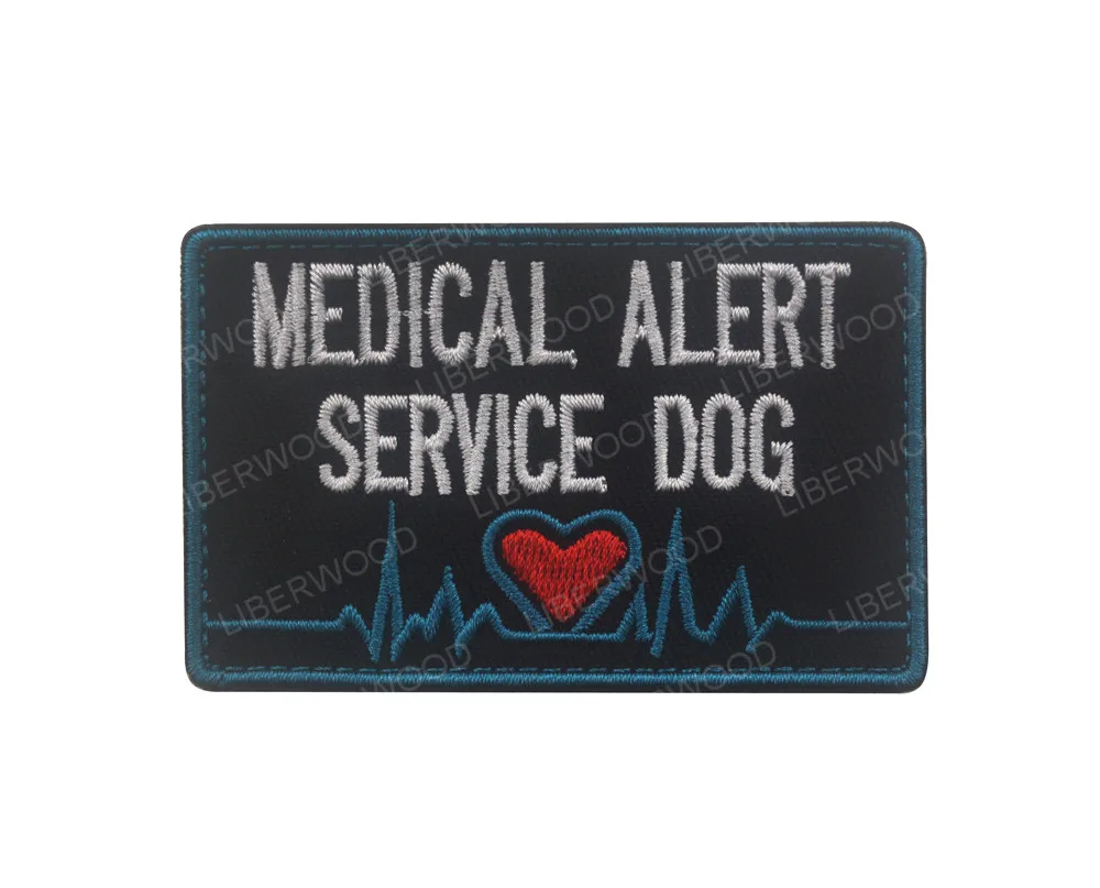 blue MEDICAL ALERT Служебная терапия собака животное мед медицинская Рабочая собака в дрессировке эмблема значок k9 K-9 патч для собаки PET сбруя-жилет - Цвет: blue MEDICAL ALERT