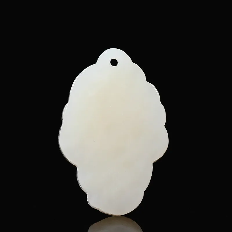 Натуральный китайский белый нефрит кулон мозаика Золотая капуста красивые