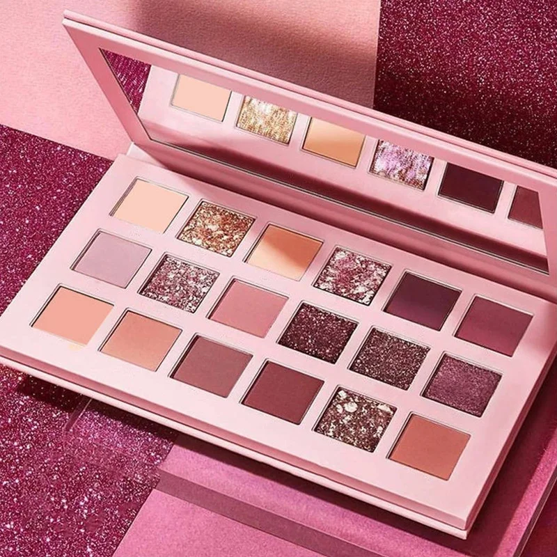 

Eye shadow palette, shiny illuminator, gloss, matte makeup pigment, eye shadow palette