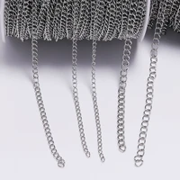 round stainless steel squash cross necklace 10m batch 3 sizes diy jewelry manufacturing materials beads