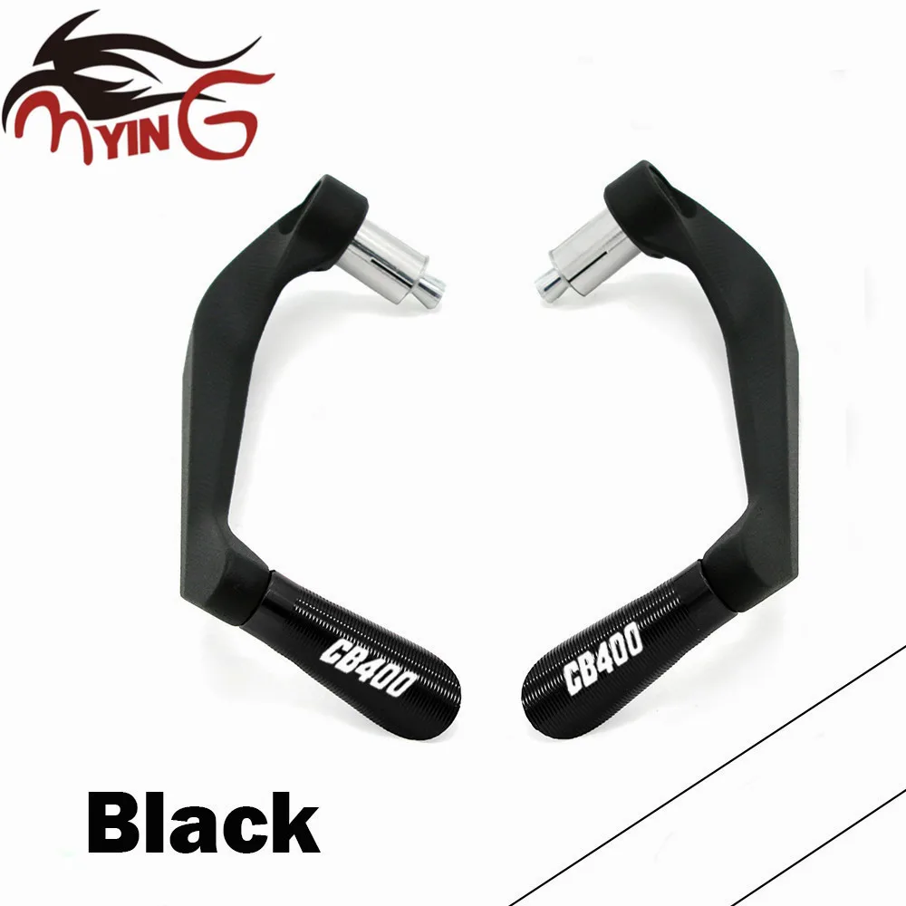 Motorcycle Universal 7/8&quot Handle Bar CNC Handlebar Grips Brake Clutch Levers Guard Protector For Honda CB400 CB 400 | Автомобили и