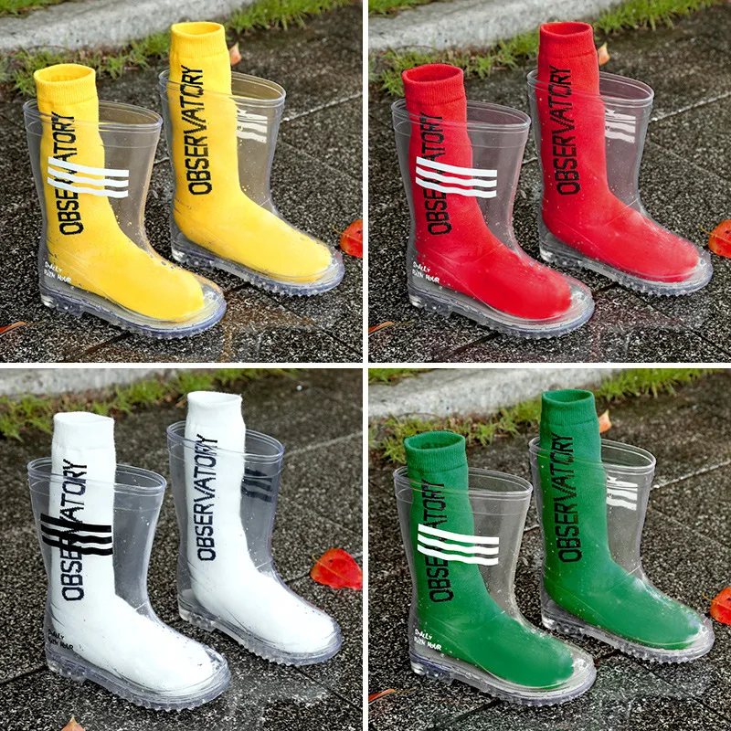 Детские сапоги от дождя из ПВХ Нескользящие детские резиновые для детей | Мать и