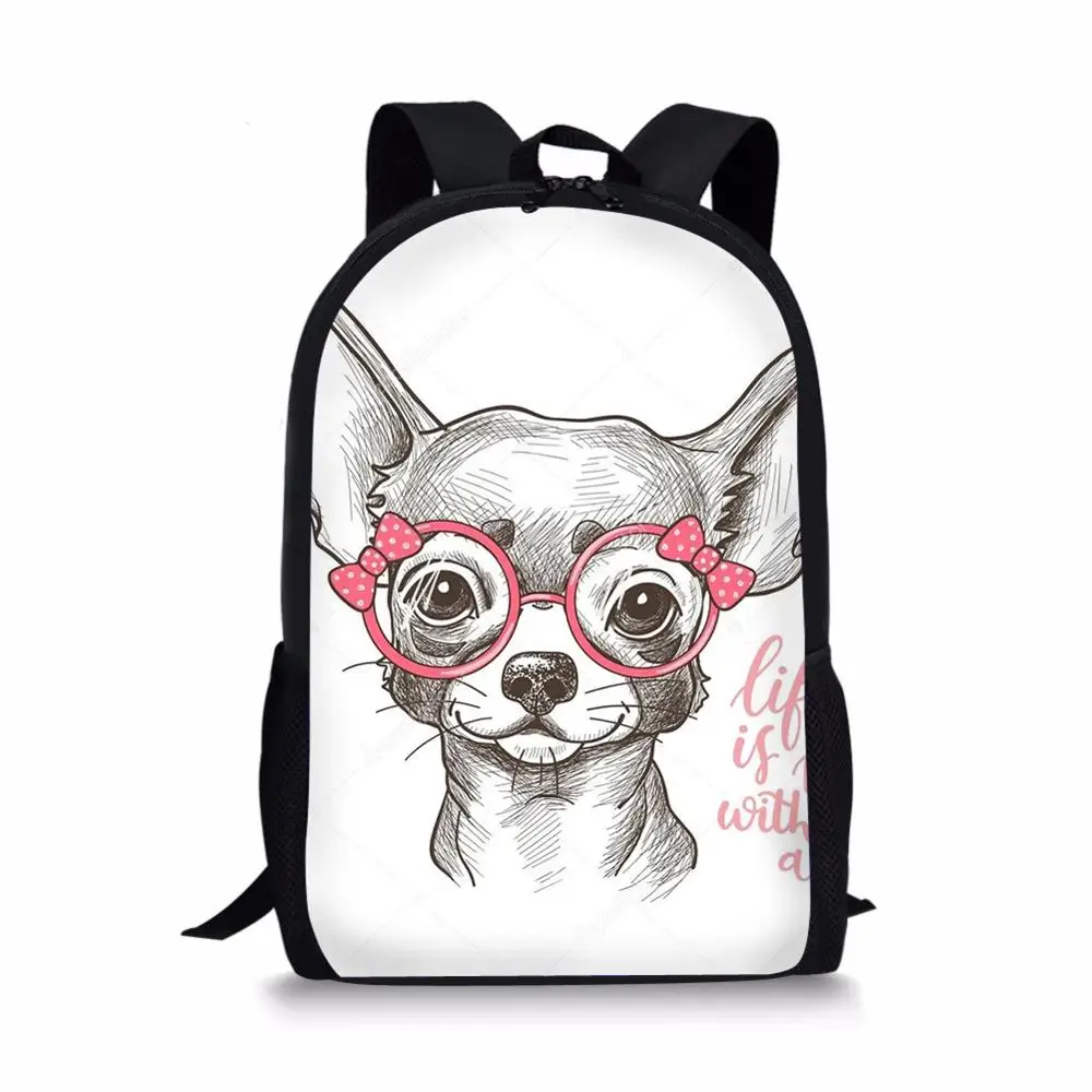 Kids School Bags Children's Travel Backpack Little Bulldogs Prints Pattern Primary School Toddler Backpack for Boys