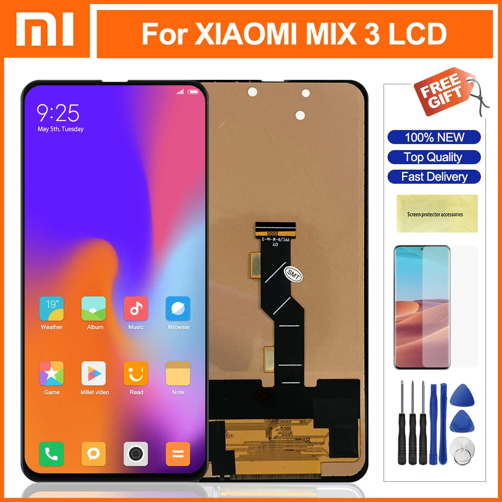 

100% Tested Lcd Screen For Xiaomi Mi MiX 3 LCD Display Touch Screen Digitizer Assesmbly For Xiaomi Mix3 MI MIX 3 LCD