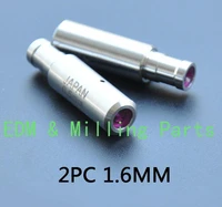 2pcs cnc 1 6mm ruby ceramic electrode guide fit edm wire cut machine parts for edm wire cut mill part