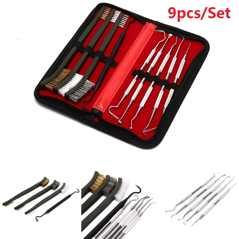 

Universal Weapon Cleaning Kit Gun Hunting Weapon Cleaning Pick Gun Accessories Brush Gun Cleaning Set With Carrying Case